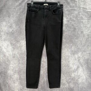 L'Agence Womens Skinny Jeans Size 28 Black Stretch Denim Made In USA Sexy‎